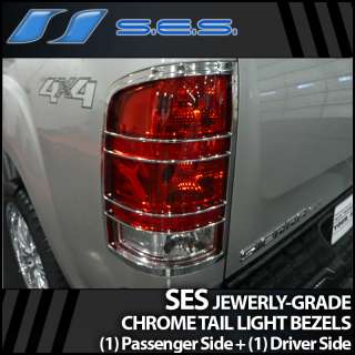 2007 2012 GMC Sierra SES Chrome Tail Light Bezels  