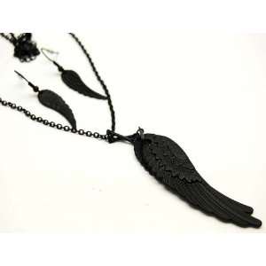    Fallen Angel Wings Necklace and Earrings Set: Everything Else