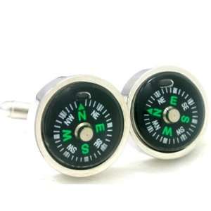  Fun Compass Cuff Links Gift Boxed: Office Products
