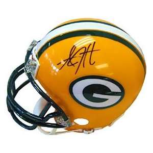 AJ Hawk Autographed / Signed Green Bay Packers Mini Helmet