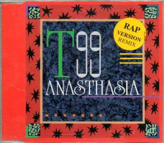 T99   Anasthasia   6 Track Maxi CD 1991   (Early Euro Trance / New 