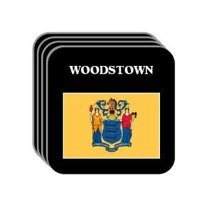  US State Flag   WOODSTOWN, New Jersey (NJ) Set of 4 Mini 