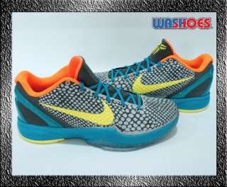 2011 Nike Zoom Kobe VI 6 Helicopter Glass Blue Grinch us 7.5 ~12 New 