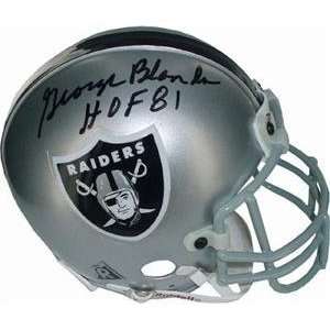  George Blanda autographed Football Mini Helmet (Oakland 