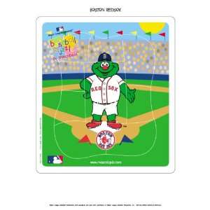    MLB Boston Red Sox Wooden Mascot Puzzle *SALE*: Sports & Outdoors