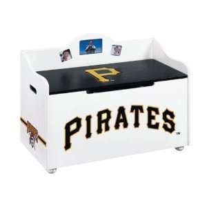    Pittsburgh Pirates Wood Wooden Toy Box Chest: Home & Kitchen