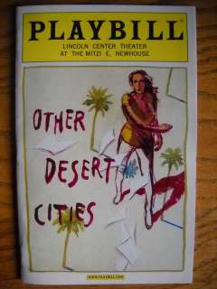 Playbill Other Desert Cities Stockard Channing Linda Lavin Stacy Keach 