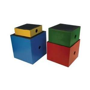   Plyometrics Wooden Plyometric Boxes   Set Of 4 Wooden Plyometric Boxes