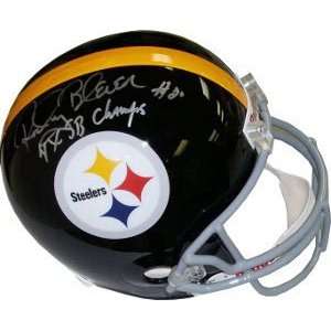 Rocky Bleier Signed Steelers Full Size Replica Helmet   4X SB Champs 