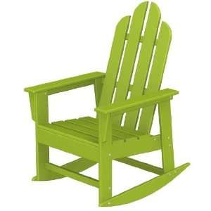   wood Recycled Plastic Wood Long Island Adirondack Rocking Chair: Patio