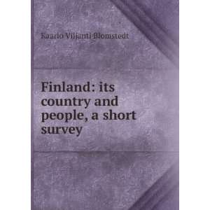   country and people, a short survey Kaarlo Viljanti Blomstedt Books