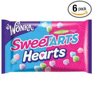 Wonka Sweetarts Valentines Hearts, 14 Ounce Bags (Pack of 6):  