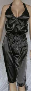 NWT silver sleeveless capri jumpsuit Forever 21  