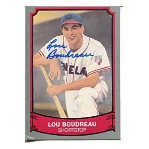 Lou Boudreau Autographed / Signed 1989 Pacific Card  