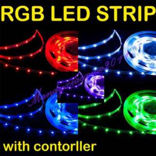 Waterproof 5M 16FT RGB 5050 SMD LED Strip Light 300 LEDS & Controller 