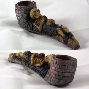 Tomb of the Mummy Skeleton Pipe for Flavored Tobacco with Free 50 Gram 