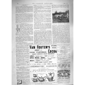  1888 ENTRENCHING CAMP WOKING VAN HOUTEN COCOA COFFEE