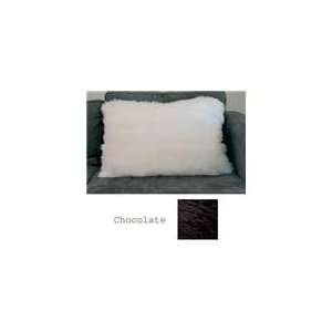   24 Sheepskin Bed Pillow   Chocolate   by G.L. Bowron