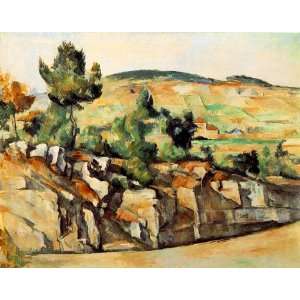Hand Made Oil Reproduction   Paul Cezanne   32 x 26 inches   Mountains 