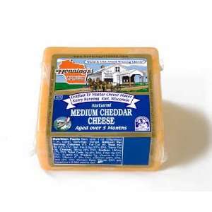 Medium Cheddar Cheese by Wisconsin Cheese Mart:  Grocery 