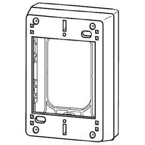  2347 WH WM WHITE 1G 1 3/8D DEV BOX