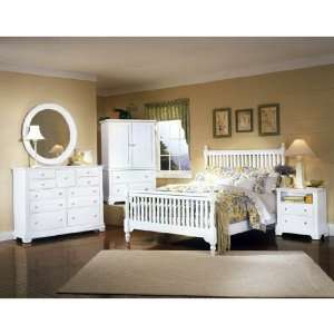 Cottage Snow White Slat Bedroom Set (Queen) by Vaughan 