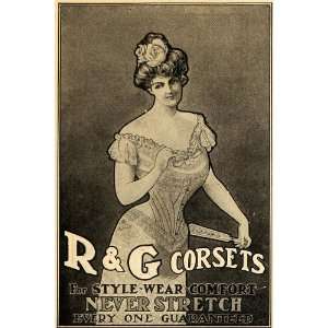 1902 Ad R & G Corsets Vintage Dress Woman Accessories   Original Print 