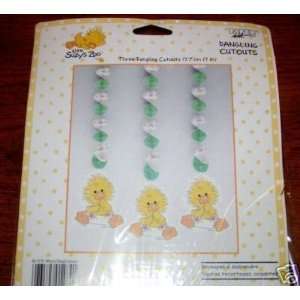 Suzys Suzys Zoo Witzy Baby Shower Party Pkg. of 3 Dangling Cutouts