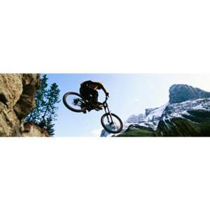 Vantage Point Concepts Window Graphic   Man Jumping   Mountain Bike