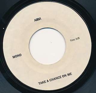 ABBA Take A Chance On Me Rare 45 rpm TEST PRESSING Hear It  
