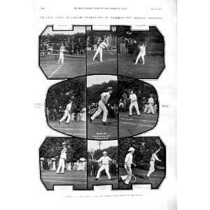  1901 Tennis Wimbledon Gore Smith Doherty Davis Ward Dwight 