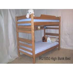  High Height TwinTwin XL Bunk Bed Mahogany