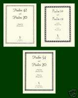 Piece Set, PSALMS, Sheet Music for Harp and Voice  