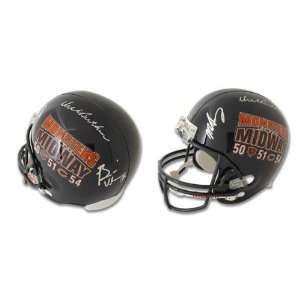 Butkus Urlacher & Singletary Signed Replica Helmet:  Sports 