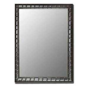 Hitchcock Butterfield 550800 Cameo 27x37 Wall Mirror in Bamboo Black 