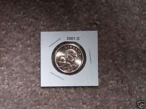 2001 D mint coin BU Sacagawea Dollar frm Mint Roll  