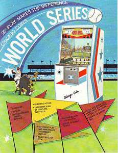 CHICAGO COIN WORLD SERIES BASEBALL MACHINE FLYER 1974  
