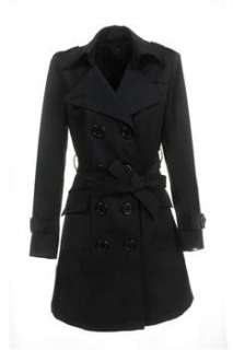 Womens Pretty Slim Double breasted Spring Fall Long Trench Jacket 