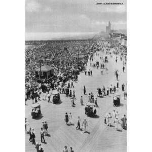  Coney Island Boardwalk 12x18 Giclee on canvas