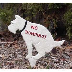  Dog Sign No Pooping Castiron   No Dumping Everything 