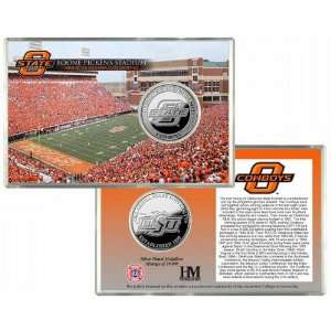  Oklahoma State Boone Pickens Stadium Silver Coin Card 