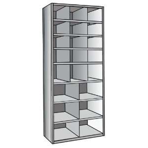  Hallowell Metal Shelving Starter Unit with 21 Bins