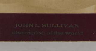 ca1889 JOHN L SULLIVAN WORLD HEAVYWEIGHT BOXING CHAMPION CABINET CARD 