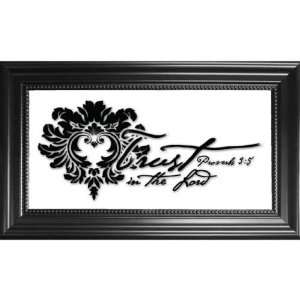  Trust in the Lord   Prov. 35   Framed Glass Sentiments 