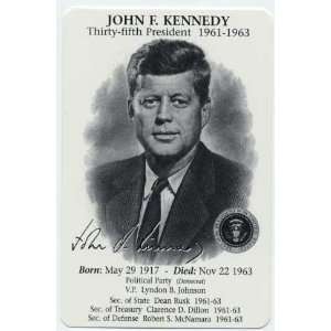   John F. Kennedy Thirty Fifth President (1961 1963) JUMBO Everything