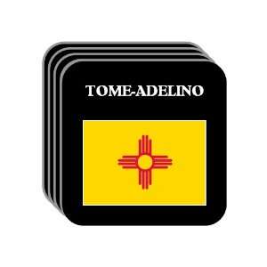 US State Flag   TOME ADELINO, New Mexico (NM) Set of 4 Mini Mousepad 