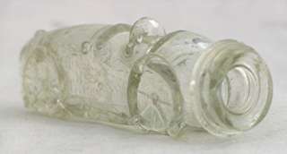 Vintage Clear Glass Candy Container Race Car As Is  