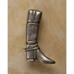   Boot Large Pewter Cabinet Knob/Pull (Right Face): Home Improvement