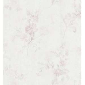   Vol III Deeply Embossed Floral Wallpaper, 20.5 Inch by 396 Inch, White
