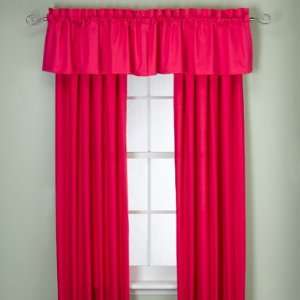 Self Expression Solid Fuchsia Color Tabtop Window Panel Curtain   84 